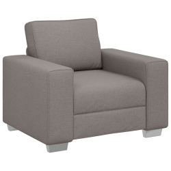 Fotel taupe - 59 cm z materiału