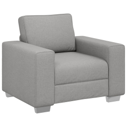 Fotel w kolorze chmur, szary, 59 cm, z tkaniny