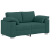 Sofa dwuosobowa Ciemnozielona 120 cm Materiał