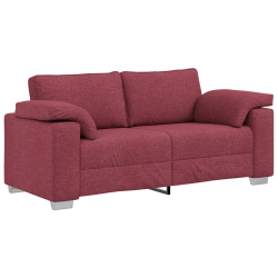 Sofa Loveseat  Czerwone Wino 140 cm Tkanina