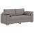 Sofa Loveseat w kolorze taupe, 140 cm, materiał