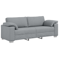 Sofa 3-osobowa Jasnoszara 178 cm Tkanina