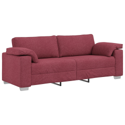 Sofa 3-osobowa Bordowa 178 cm z Tkaniny