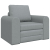 Rozkładana sofa 2 w 1 Jasnoszara 98x71x83 cm Tkanina