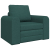 Sofa Podłogowa 2 w 1 Ciemnozielona 98x71x83 cm Materiał