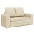 Sofa rozkładana 2 w 1  Kremowa 148x71x83 cm Tkanina