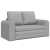 Sofa rozkładana 2-w-1 w kolorze chmur szary 148x71x83 cm Tkanina