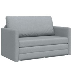 Sofa podłogowa  2 w 1 Jasnoszara 124x71x78 cm Materiał