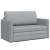Sofa podłogowa  2 w 1 Jasnoszara 124x71x78 cm Materiał