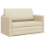 Sofa łóżko 2-w-1 Kremowa 124x71x78 cm Tkanina