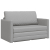 Sofa i łóżko 2 w 1  w jasnoszarym kolorze 124x71x78 cm z tkaniny