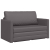 Sofa na podłodze 2 w 1  Szara 124x71x78 cm Sztuczna skóra