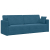 Sofa podłogowa do spania 2 w 1 Niebieska 213x144x60 cm Welwet