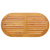 Blat  110x55x2,2 cm Owalny z litego drewna akacjowego