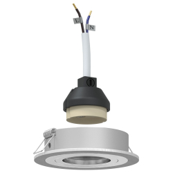 Lampy wpuszczane  24 szt. Okrągły GU10 Srebrny Ø91 mm