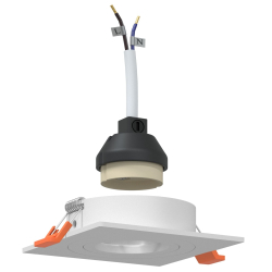Lampa wpuszczana  24 szt. Kwadrat GU10 Biała 91x91 mm