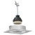 Lampy wpuszczane  24 szt. Kwadrat GU10 Srebrny 91x91 mm