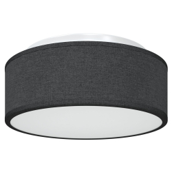 Lampka sufitowa Czarna z materiału Ø 30 cm E27