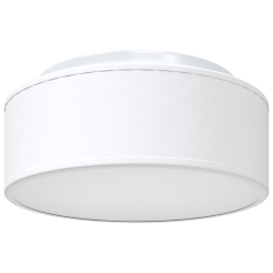 Lampa sufitowa wpuszczana Biała Ø 30 cm Tkanina E27
