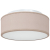 Lampa sufitowa  z płaskim montażem taupe 30 cm wykonana z E27