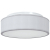 Lampa sufitowa  wpuszczana szara Ø 38 cm z tkaniny E27
