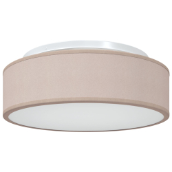 Lampa sufitowa  wpuszczana taupe Ø 38 cm z materiału E27