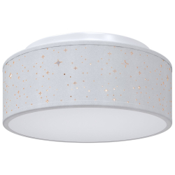 Lampa sufitowa  z lampą w kształcie gwiazd Szary Ø 30 cm Tkanina E27