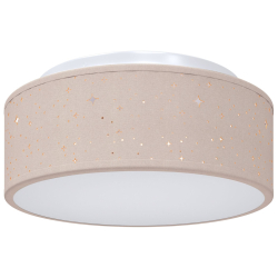 Lampa sufitowa  z lampionem w gwiazdy Taupe Ø 30 cm Tkanina E27