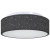 Lampy sufitowe  z gwiaździstym kloszem czarna Ø 38 cm tkanina E27