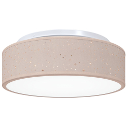 Lampy sufitowe  z lampą gwiezdną taupe Ø 38 cm tkanina E27