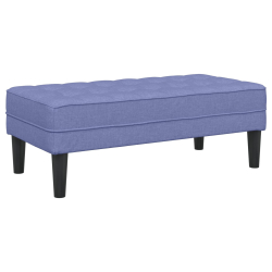 ławka Jeans Niebieska 113x57x39 cm Tkanina