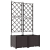 Donica Ogrodowa z Trellis 2 szt. Brązowa 80x40x143 cm