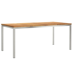 Stół na zewnątrz  180x90x75 cm z litego drewna tekowego