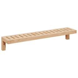 Wiszący regał 62x10x12,5 cm z litego drewna orzechowego
