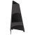 Ognisko Piramida Czarna 50x45x95 cm Stal