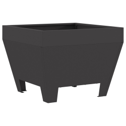 Ognisko Kwadratowe Czarne 50x50x30 cm Stal