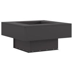 Ognisko Kwadratowe Czarne 60x60x30 cm Stal