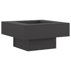 Ognisko Kwadratowe Czarny 80x80x40 cm Stal