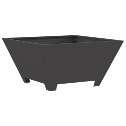 Ognisko Kwadratowe Czarny 60x60x30 cm Stal