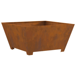 Ognisko Kwadratowe 80x80x40 cm Stal Czasowa