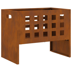 Ognisko Prostokątne 50x30x40 cm ze Stali Opatrzonej