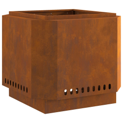 Ognisko Bezdymne 58x58x51 cm Stal Zardzewiała