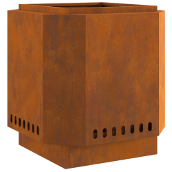Piec Ogniskowy Bezdymny 48x48x51 cm ze Stali Odpornej na Warunki Atmosferyczne