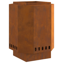 Piecyk Ogrodowy Bezdymny 38x38x51 cm Stal Odporny na Warunki Atmosferyczne