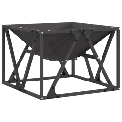 Ognisko Kwadratowe Czarny 50x50x35 cm Stal