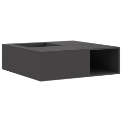 Ognisko z magazynem na drewno Czarny 100x100x30 cm Stal
