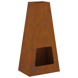 vidaxl Ognisko 50x35x100 cm Stal wietrzejąca