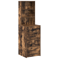 Wysoki stół z dymionego dębu 40x41x135 cm z drewna inżynieryjnego