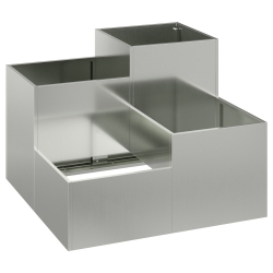 Donica Ogrodowa 80x80x60 cm Stal Galwanizowana