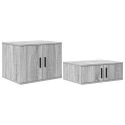 Szafka storage Szary Sonoma 127x41x40 cm z drewna inżynieryjnego